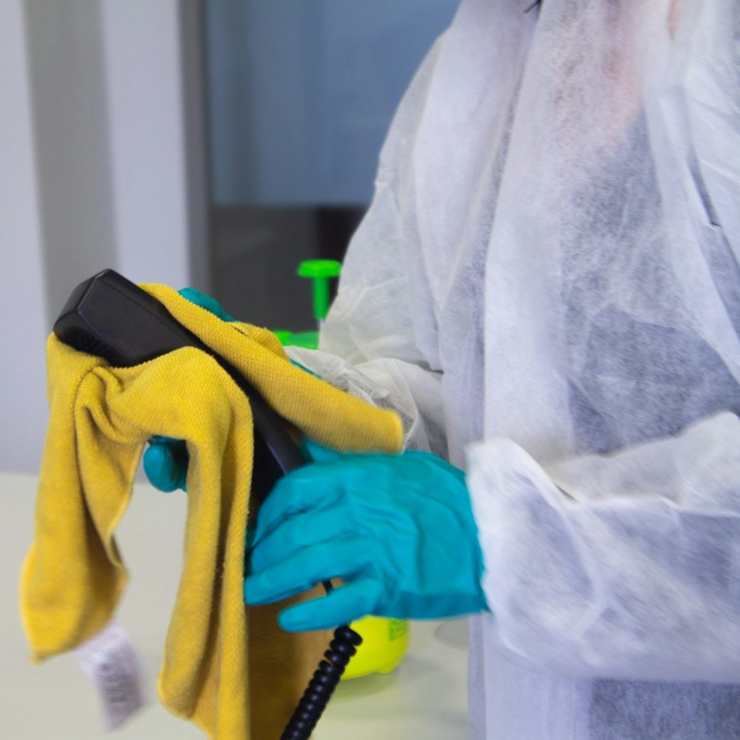 Reinigung eines Büros